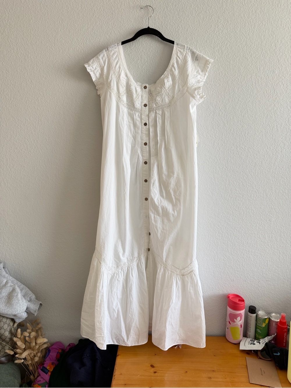 NWT Free People Aster Midi Dress Flowy Boho Cottagecore Beach Swim Coverup S - Picture 3 of 10